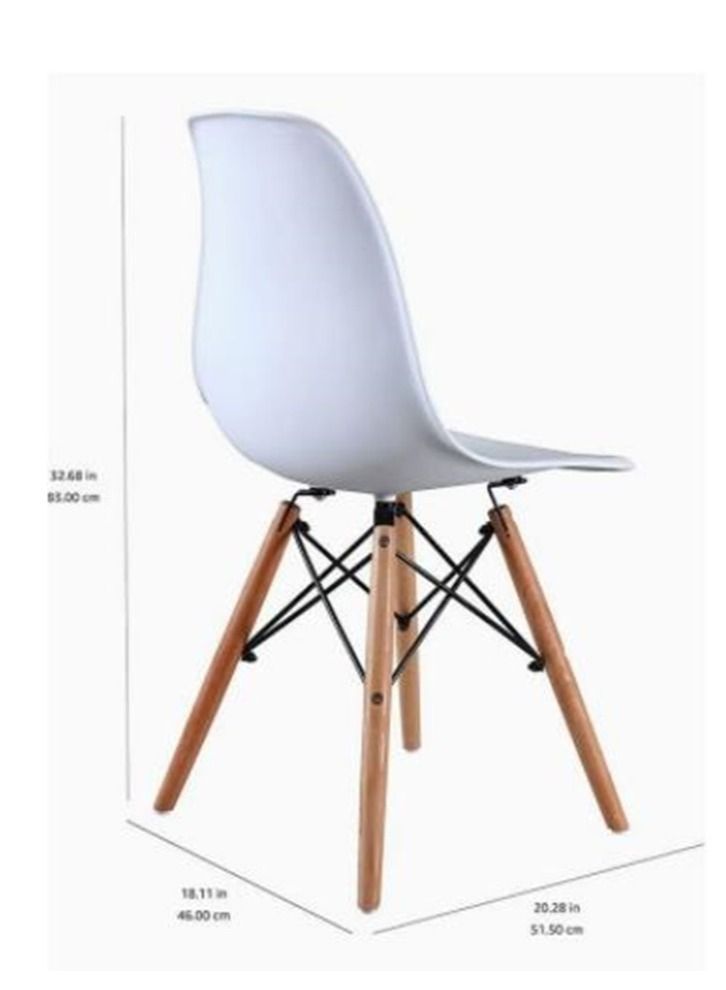 Dining Chair Modern Office Chair Kitchen Dining Side Chairs Lounge Shell Chair Living Room Chair with Plastic Seat for Kitchen