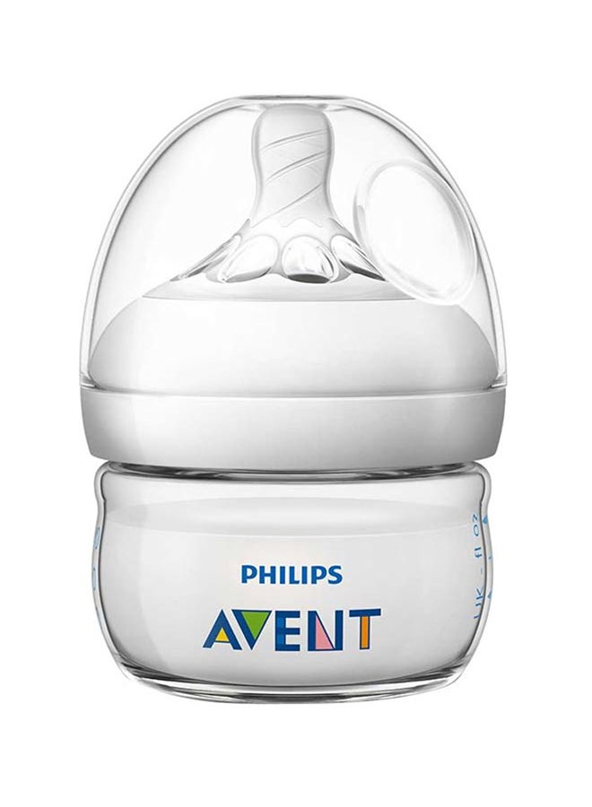 Philips Avent Natural Baby Bottle, Easy To Hold And Grip, Soft Nipple, Newborn - White, 60Ml