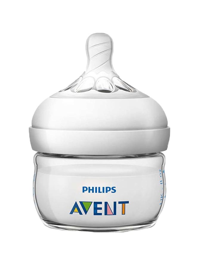 Philips Avent Natural Baby Bottle, Easy To Hold And Grip, Soft Nipple, Newborn - White, 60Ml - Image 2