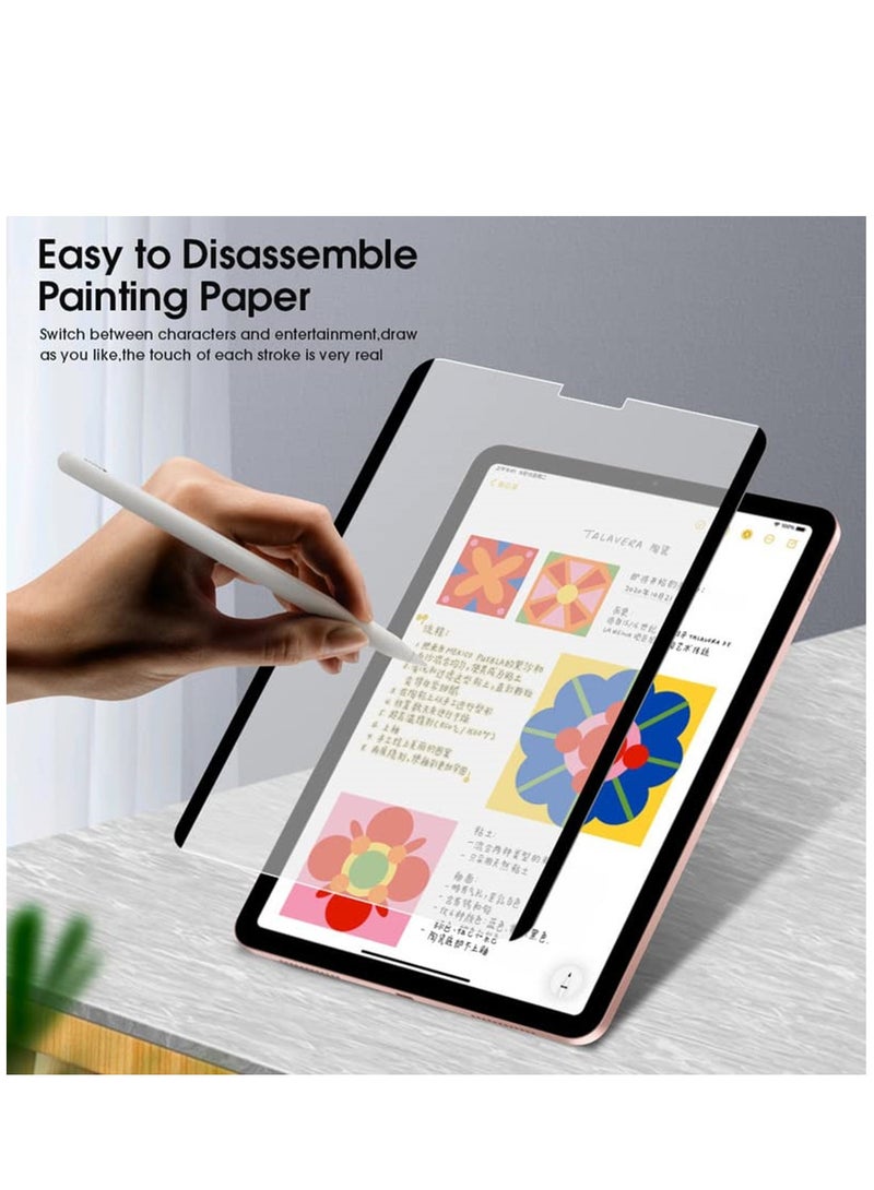 Detachable Magnetic Screen Protector for IPad 10.2 Inch (2021/2020/2019 9/8/7 Gen) Pencil Feel Washable Removable Reusable Anti-Glare Paper Film Screen Protector for Drawing - Image 5