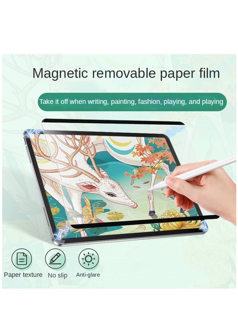 Detachable Magnetic Screen Protector for IPad 10.2 Inch (2021/2020/2019 9/8/7 Gen) Pencil Feel Washable Removable Reusable Anti-Glare Paper Film Screen Protector for Drawing - Image 4