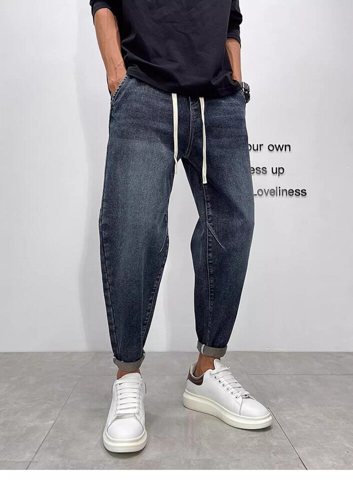 Unisex Classic Denim Jeans Loose Fit Daily Outdoor Wear - Image 1