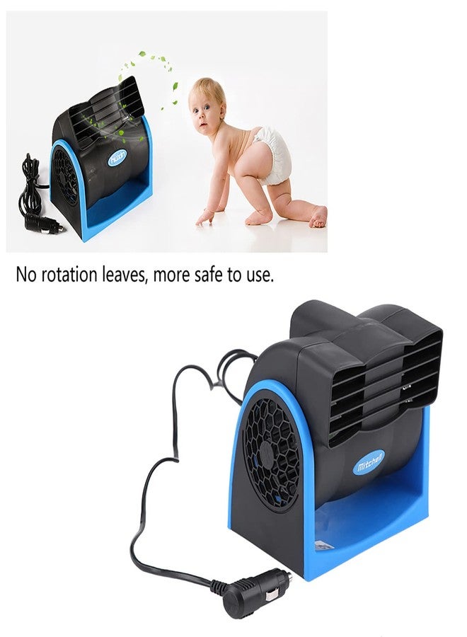 ZERONE مروحة سيارة 12 فولت، مروحة صغيرة صامتة مع سرعة قابلة للتعديل، قابس ولاعة سجائر عالمي، تبريد محمول 6.5x5.1 بوصة للسيارة والشاحنة وRV وSUV وATV - Image 5