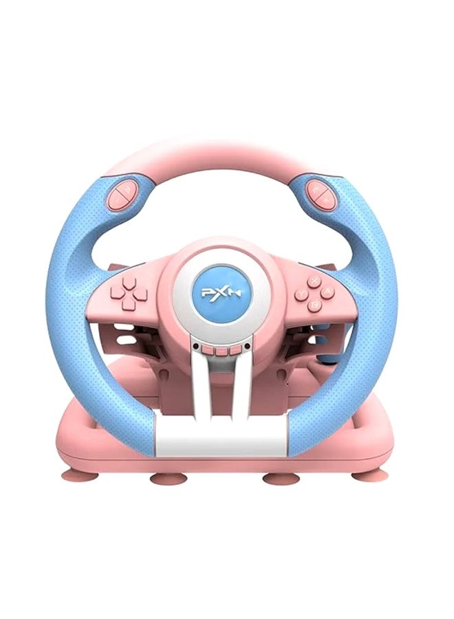 PXN V3 PRO Racing Wheel B-V3PRO-V01-2306 -Blue Pink - Image 1