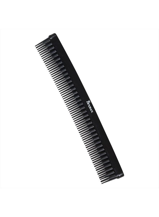 DENMAN 3 Row Detangle and Tease Styling Comb (BLACK) for Wet Detangling, Backcombing and Separating Curls - D12 - Image 1