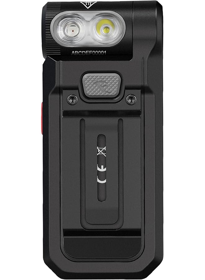 fenix SW05R Red Black Body White and Red LEDs Rechargeable Inspection & Security Torch 150 Lumen 39m 49 Hrs Max 3 Level White Light 10 Lumen Red Light 200 Degree Rotating Head IPX6 - Image 2