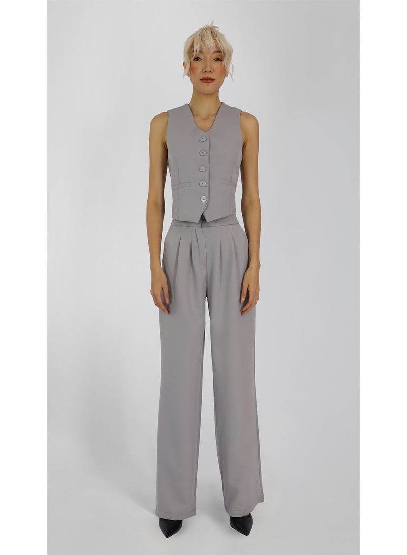 KYVELi Modern Elegance Suit Set-Grey - Image 2