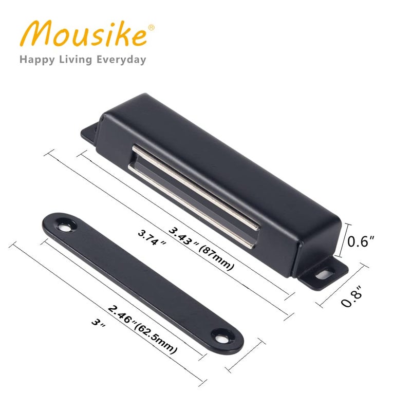 Mousike Magnetic Door Catch Heavy Duty 90lb Door Magnets with Strong Magnetic for Kitchen Cupboard Wardrobe Closet Cabinet Door Drawer Latch - Image 2