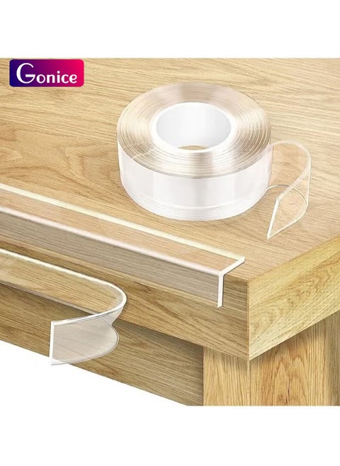 Furniture anti-collision strip transparent invisible table corner anti-collision bag edge strip thickened and widened