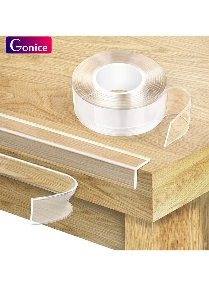 Furniture anti-collision strip transparent invisible table corner anti-collision bag edge strip thickened and widened