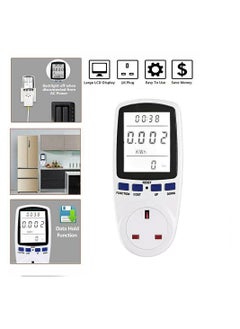 Y&D Power Meter Energy Monitor UK Plug, 13A Electricity Usage with LCD Display, Overload Protection kwh Analyzer for Home Appliances  - Image 2