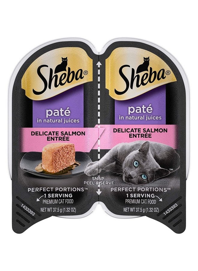 Sheba Sheba 6 Pate`in Natural Juices Delicate Salmon Entree Perfect Portions / 6-Twin Packs=12 Individual Servings  - Image 1
