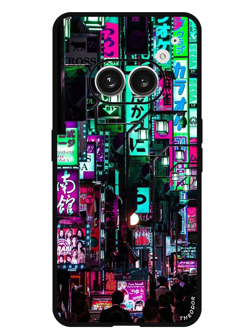 Theodor Protective Case Anti Scratch Shock Proof Bumper Cover For Nothing Phone (2a) Tokyo Night - Image 1