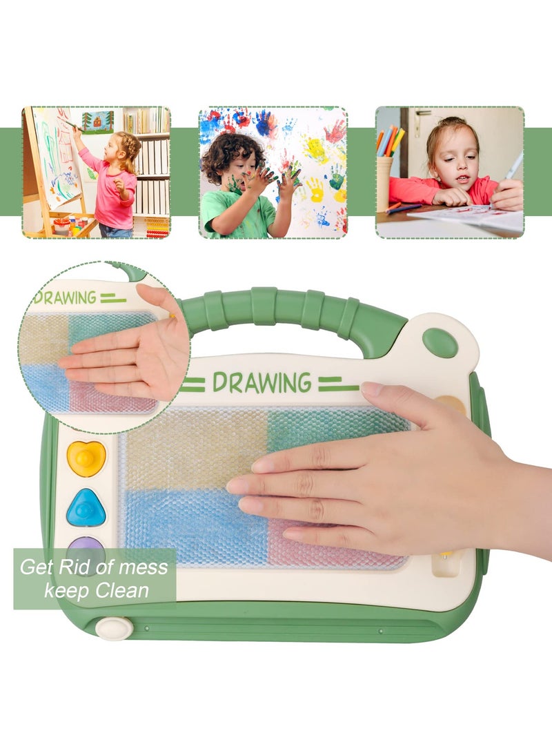 Zikra Magnetic Drawing Board for Kids, Doodle Board with Magnet Pen for Boys Girls Colorful Erasable Magnetic Drawing Board Educational Learning Toy for Toddlers Age 2 3 4 (Green) - Image 2
