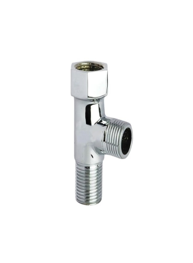 Fixeify Brass Tee Male+Female Thread | 15mm (1/2") Inner & Outer Thread | Multi-Functional 3-Way and 2 way connector Pipe Fitting for Water Supply, Plumbing with Teflon Tape and 2 Rubber Washers. - Image 1