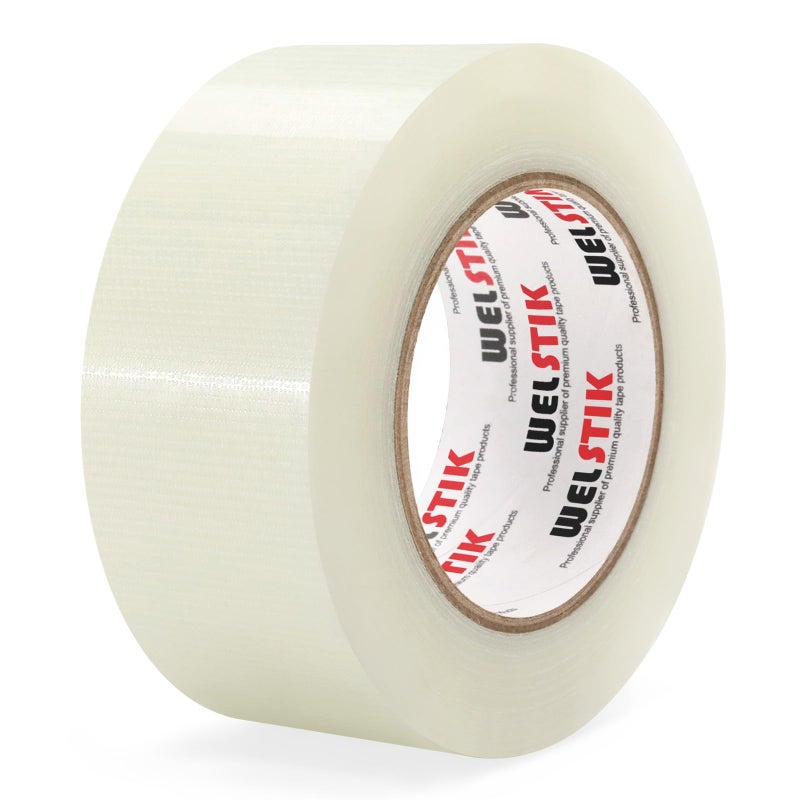 WELSTIK Professional Grade Duct Tape, Waterproof Duct Cloth Fabric,Colored Colored Gaffer Tape for Repairs, DIY, Crafts, Indoor Outdoor Use,50mm X 41M, 7.5 Mil Thick,Clear - Image 1