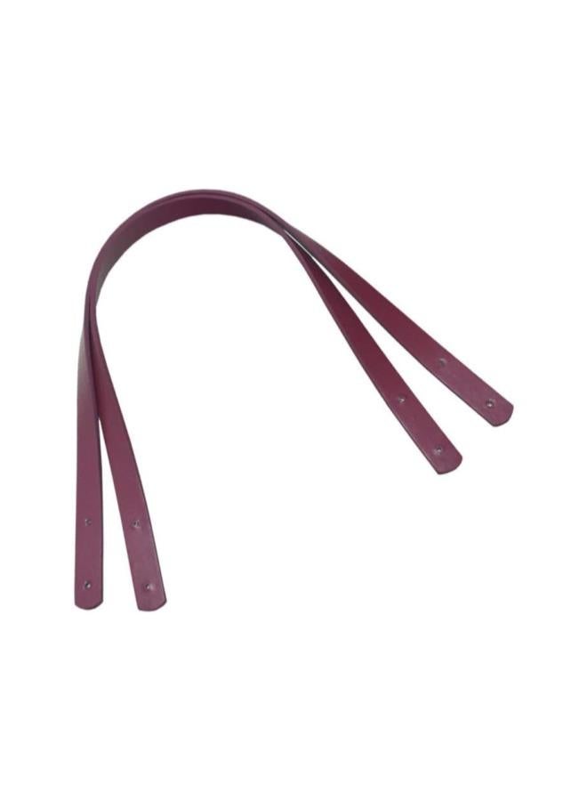 klarako 2pcs PU Leather Purse Handles Totebag Straps Replacement Handbag Handle for DIY Handbag Purse Making Accessories (Wine Red)60cm  - Image 5