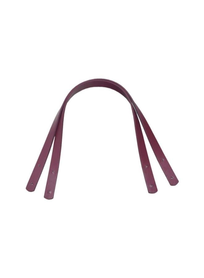 klarako 2pcs PU Leather Purse Handles Totebag Straps Replacement Handbag Handle for DIY Handbag Purse Making Accessories (Wine Red)60cm  - Image 1