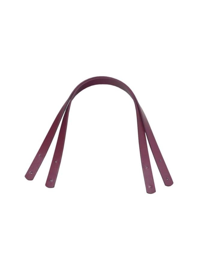 klarako 2pcs PU Leather Purse Handles Totebag Straps Replacement Handbag Handle for DIY Handbag Purse Making Accessories (Wine Red)60cm  - Image 2