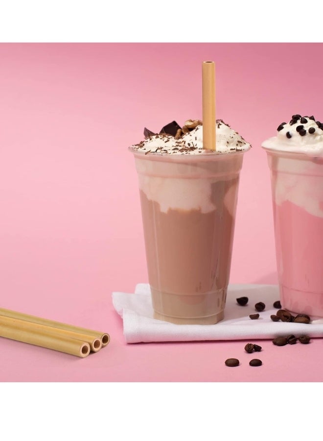 شفاطات بامبو قابلة لإعادة الاستخدام مع فرشاة تنظيف – شفاطات طبيعية عضوية 100% صديقة للبيئة للمشروبات الساخنة والباردة، العصائر، السموثي، القهوة، الشاي، الكوكتيلات – شفاطات متينة وعديمة الطعم والرائحة، بديل صحي للبلاستيك – عبوة 4 قطع للكبار والأطفال - Image 4