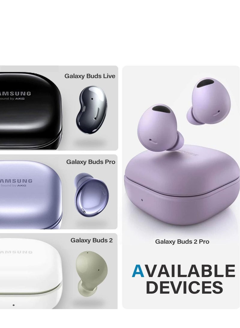 Captaintech Upgrade Secure Lock Armor Cover Case  for Samsung Galaxy Buds 2 Pro Case(2022) /Galaxy Buds Pro Case(2021) /Galaxy Buds 2 Case (2021) /Galaxy Buds Live Case(2020)-Black - Image 2