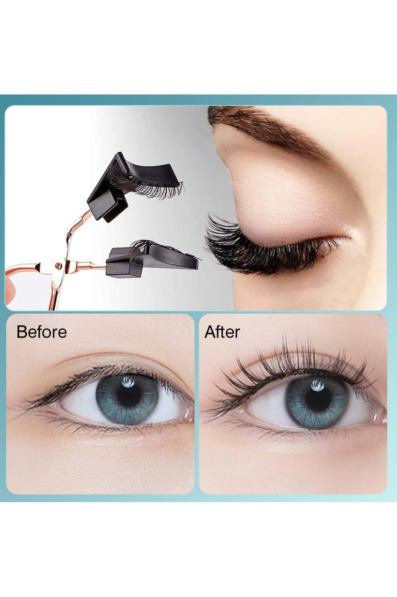 Beautybox Magnetic Eyelashes Set with Eyelashes Curler, No Glue Eyelashes Set, Reusable Soft Magnets False Eyelashes, Natural Look Lashes 3D Dual Magnets Extension With Tweezers for Women Make Up - Image 4