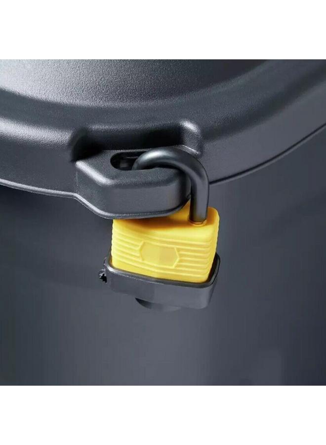 Strata Heavy Duty Wheeled Storage Box with Lid Black and Yellow 110 Liter XW438-BLK/YEL-EX - Image 5