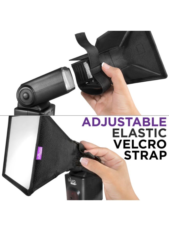 Altura Photo موزع ضوء فلاش ألتيورا فوتو سوفت بوكس 6x5 (عالمي، قابل للطي مع حقيبة تخزين) لكاميرات كانون ويونغنو ونيكون - Image 5