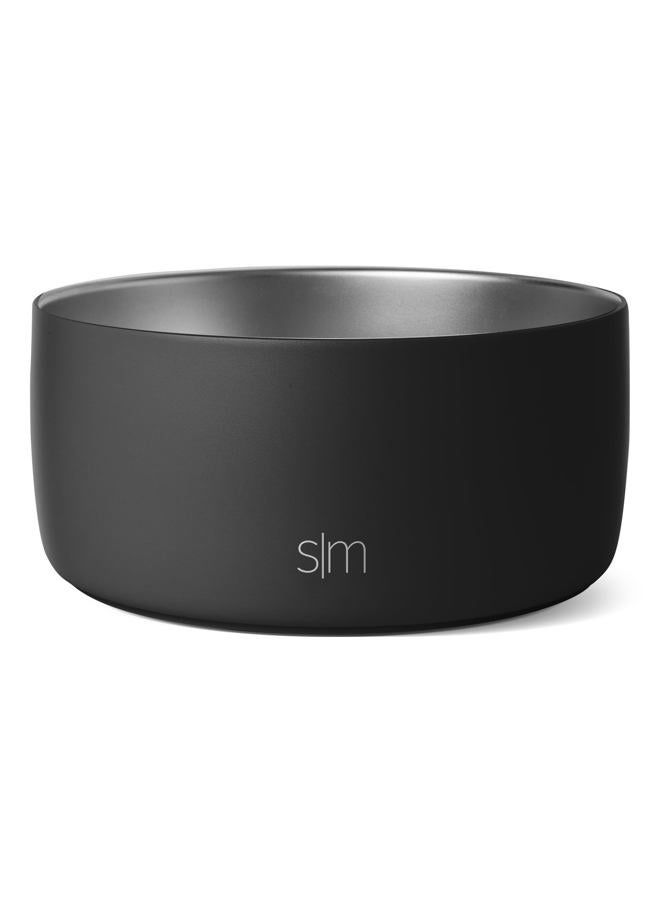 Simple Modern Stainless Steel Pet Water Bowl for Dogs & Cats | Insulated Stainless Steel Food Bowls for Dog Cat | No Tip No Slip BPA Free | Bentley Collection | Large (8 Cups) | Midnight Black - Image 1