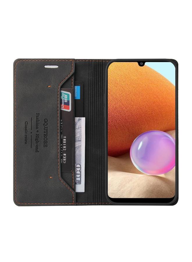اس-توب جراب لهاتف Samsung Galaxy A32 4G، جراب جلدي مضاد للسرقة مع حامل وفتحات للبطاقات ومحفظة - Image 5