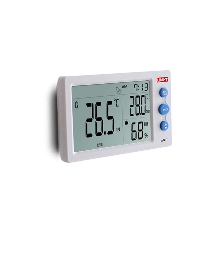 UNI-T Hanging Wall Table Mounted High Precision Indore/Outdoor Digital Thermo Hygrometer with Clock - UNI-T  - Image 2