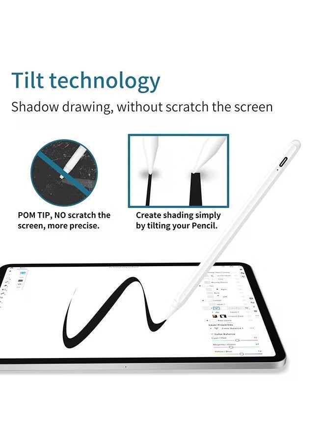 Active Digital Stylus Pen For Apple Ipad 2018 White - Image 3