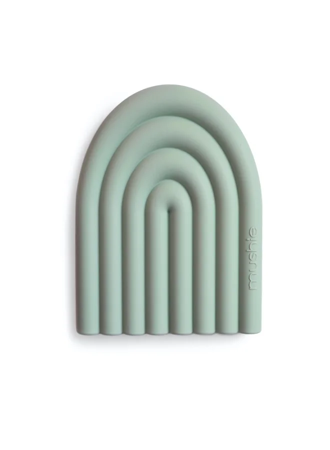 mushie Teether Rainbow Cambridge Blue