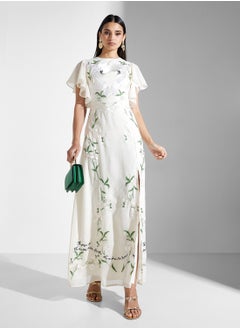 Hope & Ivy Bridal Embellished Backless Maxi Dress  - Image 4