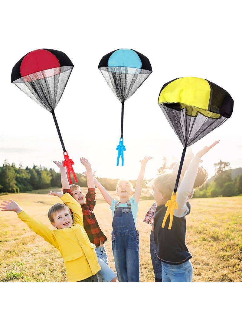 3-Piece Parachute Toy Set, a Great Gift Choice for Children – Parachute Toys: Outdoor Toys, Teen Birthday Gifts, Easter Egg Gifts, Anti-Tangle Outdoor Flying and Landing Toys, Hand-Thrown Parachute Dolls, Flying Soldier Toys. - Image 4