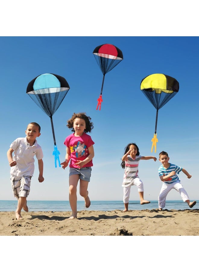 3-Piece Parachute Toy Set, a Great Gift Choice for Children – Parachute Toys: Outdoor Toys, Teen Birthday Gifts, Easter Egg Gifts, Anti-Tangle Outdoor Flying and Landing Toys, Hand-Thrown Parachute Dolls, Flying Soldier Toys. - Image 3
