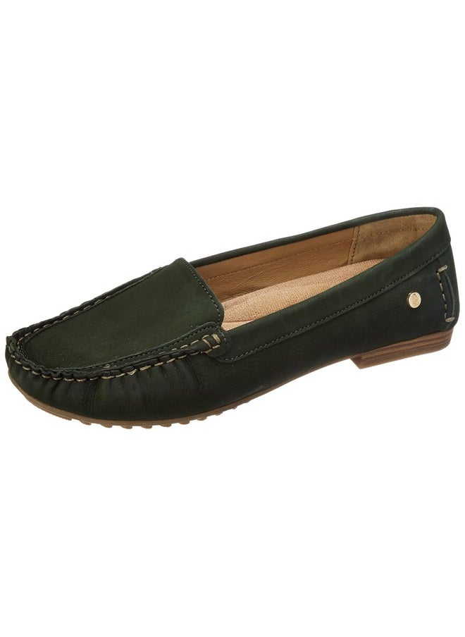 هاش بابيز - حذاء نسائي كاجوال من Hush Puppies Teresa Nubuck 5537966_أخضر غامق_UK7 - Image 1