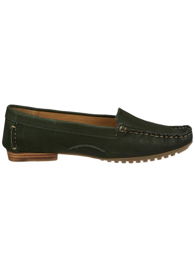 هاش بابيز - حذاء نسائي كاجوال من Hush Puppies Teresa Nubuck 5537966_أخضر غامق_UK7 - Image 1