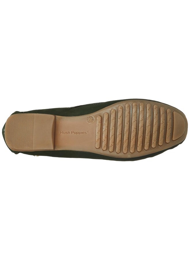 هاش بابيز - حذاء نسائي كاجوال من Hush Puppies Teresa Nubuck 5537966_أخضر غامق_UK7 - Image 1