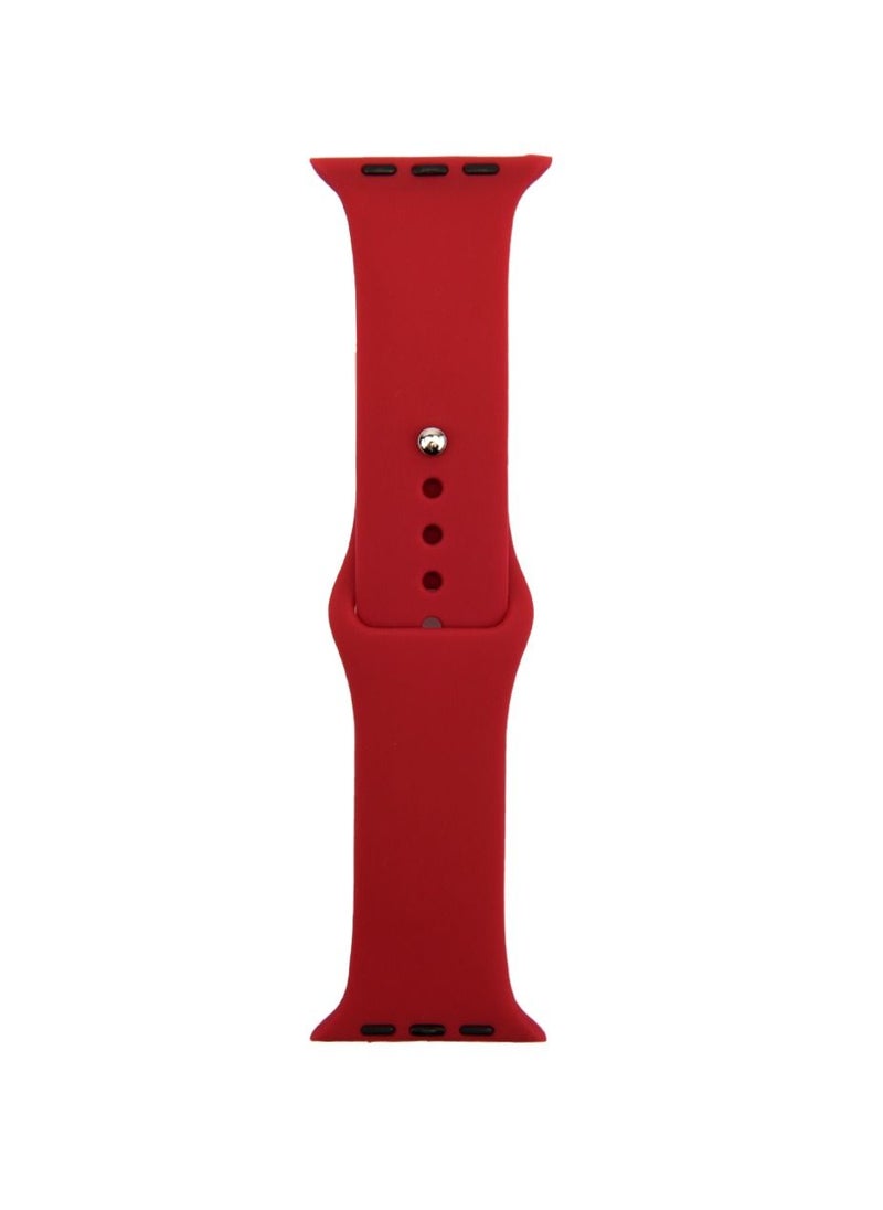 Generic - Apple Watch Band 45mm Soft Silicone Sport Band Replacement Wrist Strap Compatible for iWatch Apple Watch Series 7 (45mm) - Image 1
