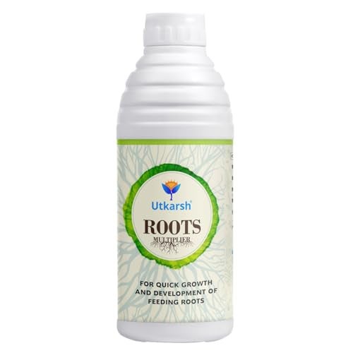 Utkarsh Roots Multiplier Plant Food | Hairy Root Booster for Plants | Enhances Root Growth, Nutrient Uptake & Plant Health (1 Lit; Pack of 1) - Image 1