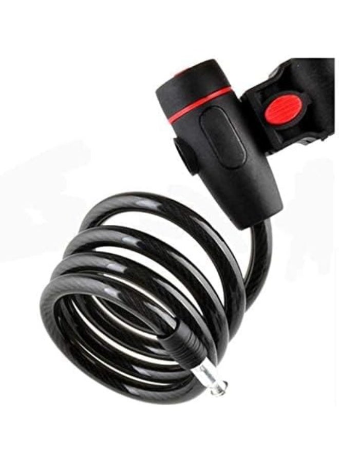 Universal Anti-Theft Bicycle Lock – Stainless Steel Cable Coil Bike Lock for MTB, Road Bike & Motorcycle – Heavy-Duty Security Lock with 2 Keys - Image 4