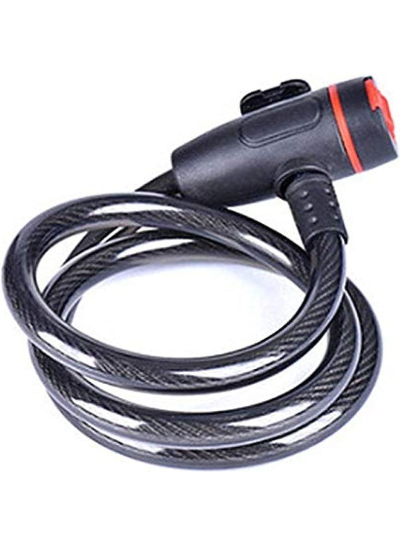 Universal Anti-Theft Bicycle Lock – Stainless Steel Cable Coil Bike Lock for MTB, Road Bike & Motorcycle – Heavy-Duty Security Lock with 2 Keys - Image 1