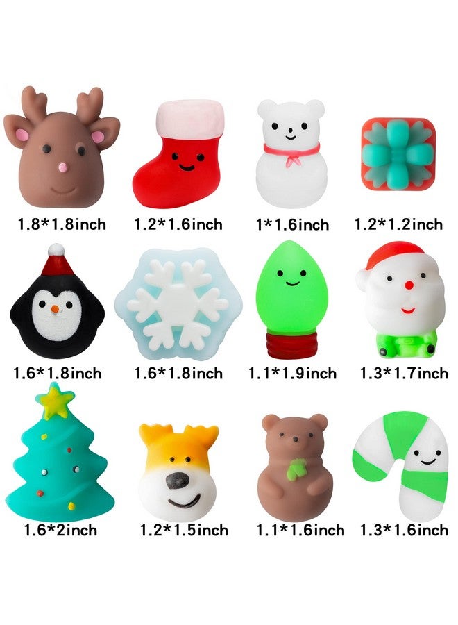 MALLMALL6 20Pcs Christmas Mochi Squeeze Toys For Xmas Party, Kawaii Animal Stress Relief Toys For Christmas Decoration Treat Bags Gifts, Birthday Gifts, Classroom Prize, Goodie Bag - Image 2