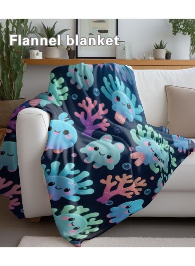 general Baby and children's cartoon flannel thin blanket (warm and comfortable, suitable for sleep, game use) 70cm*100cm - Image 1