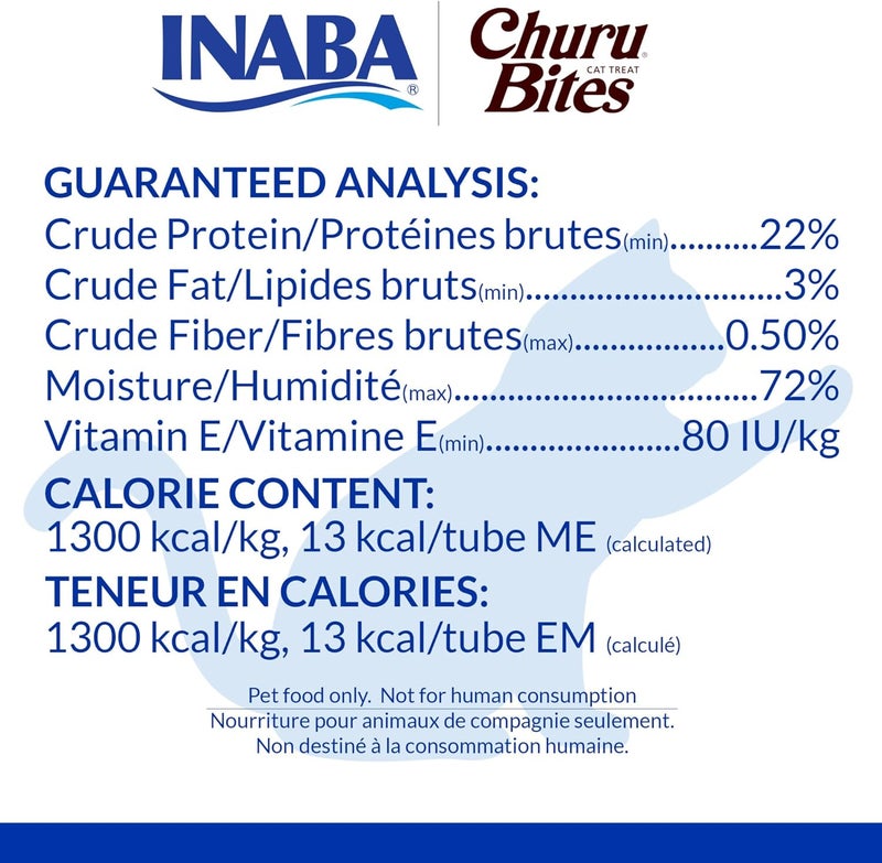 INABA Churu Bites for Cats, Soft/Chewy Baked Chicken Wrapped Churu Filled Cat Treats with Vitamin E, 0.35 Ounces per Tube, 18 Tubes Total (3 Tubes per Pack), Chicken Recipe - Image 4