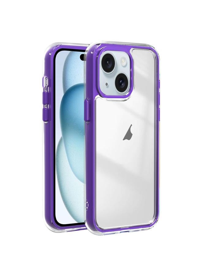 اس-توب جراب لهاتف iPhone 15 مصنوع من مادة TPU الهجينة المصنوعة من الأكريليك 3 في 1، جراب هاتف مضاد للصدمات مع وسادة هوائية - Image 1