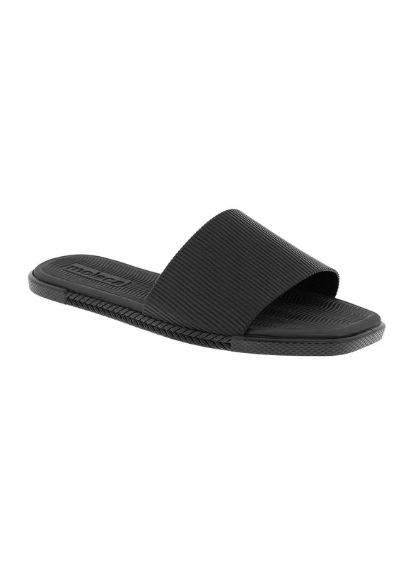 MOLECA Moleca Ladies Flat Sandals Black | Made In Brazil