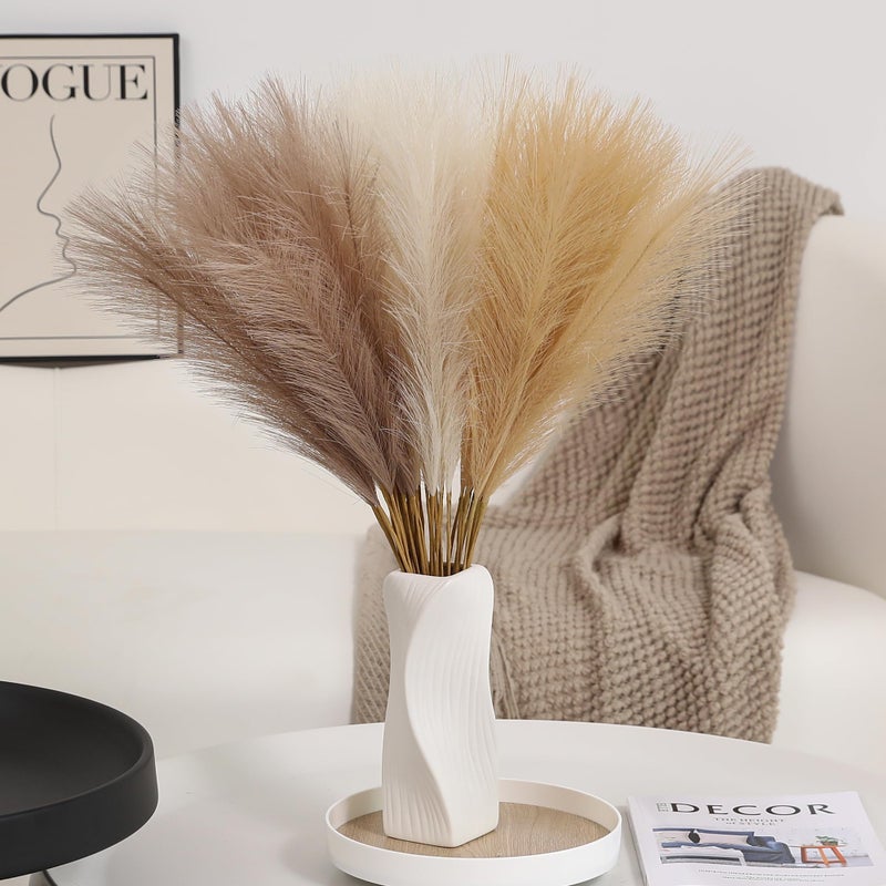 Wertuirk 30pcs Pampas Grass Decor 24 Inch Boho Home Decor Artificial pompas Floral Small Faux Pompous Grass for Table Centerpieces Wedding and Baby Shower Decorations - Image 2