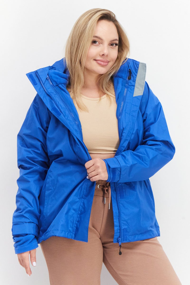 Trespass Women Plain Bomber Jacket, Blue - Image 1